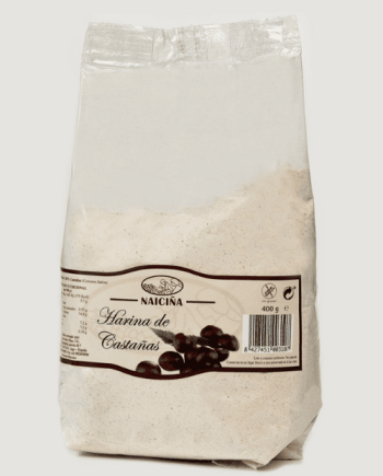 Harina de castañas sin gluten en formato de 400 g