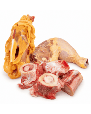 Lote para caldo casero con pollo gallego y huesos de ternera