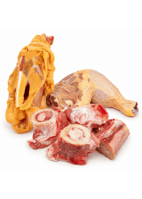 Lote para caldo casero con pollo gallego y huesos de ternera
